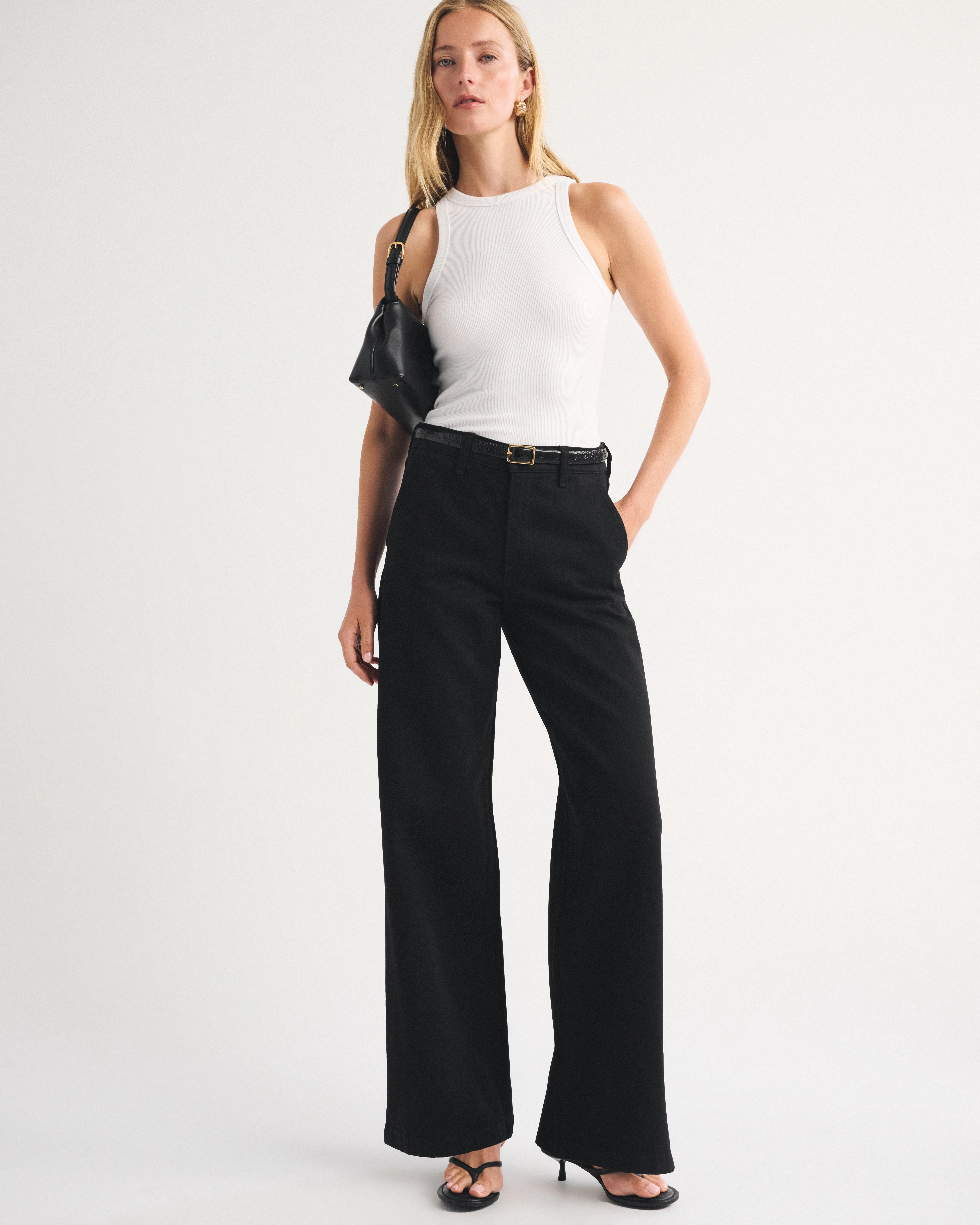 High Rise Wide Leg Jean | Abercrombie & Fitch (US)