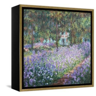 Artist's Garden at Giverny Framed Canvas Art | Art.com