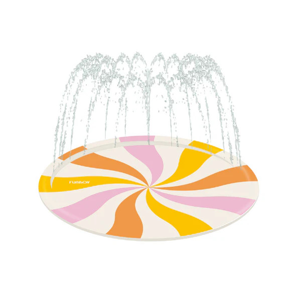 Kids Splash Pad Summer Swirl, 64" Diameter | FUNBOY