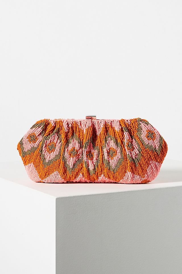 Coral Beaded Clutch | Anthropologie (US)