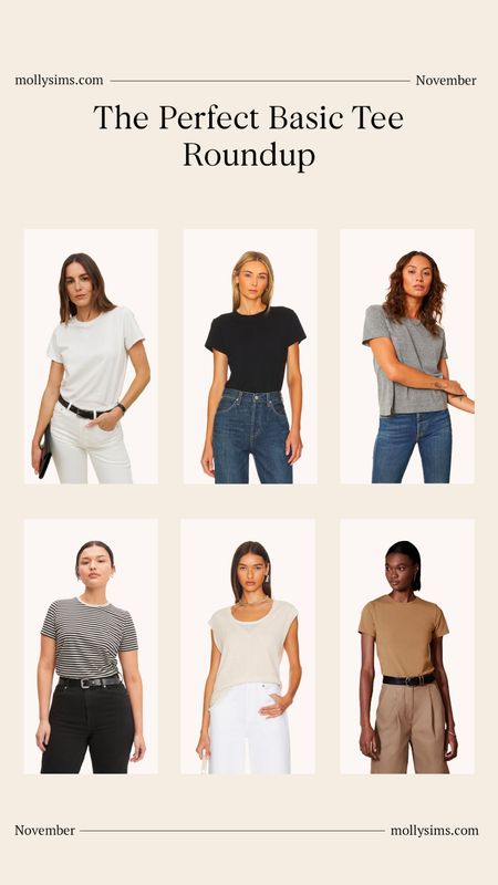 Basic tees you need to build out your capsule wardrobe! 
