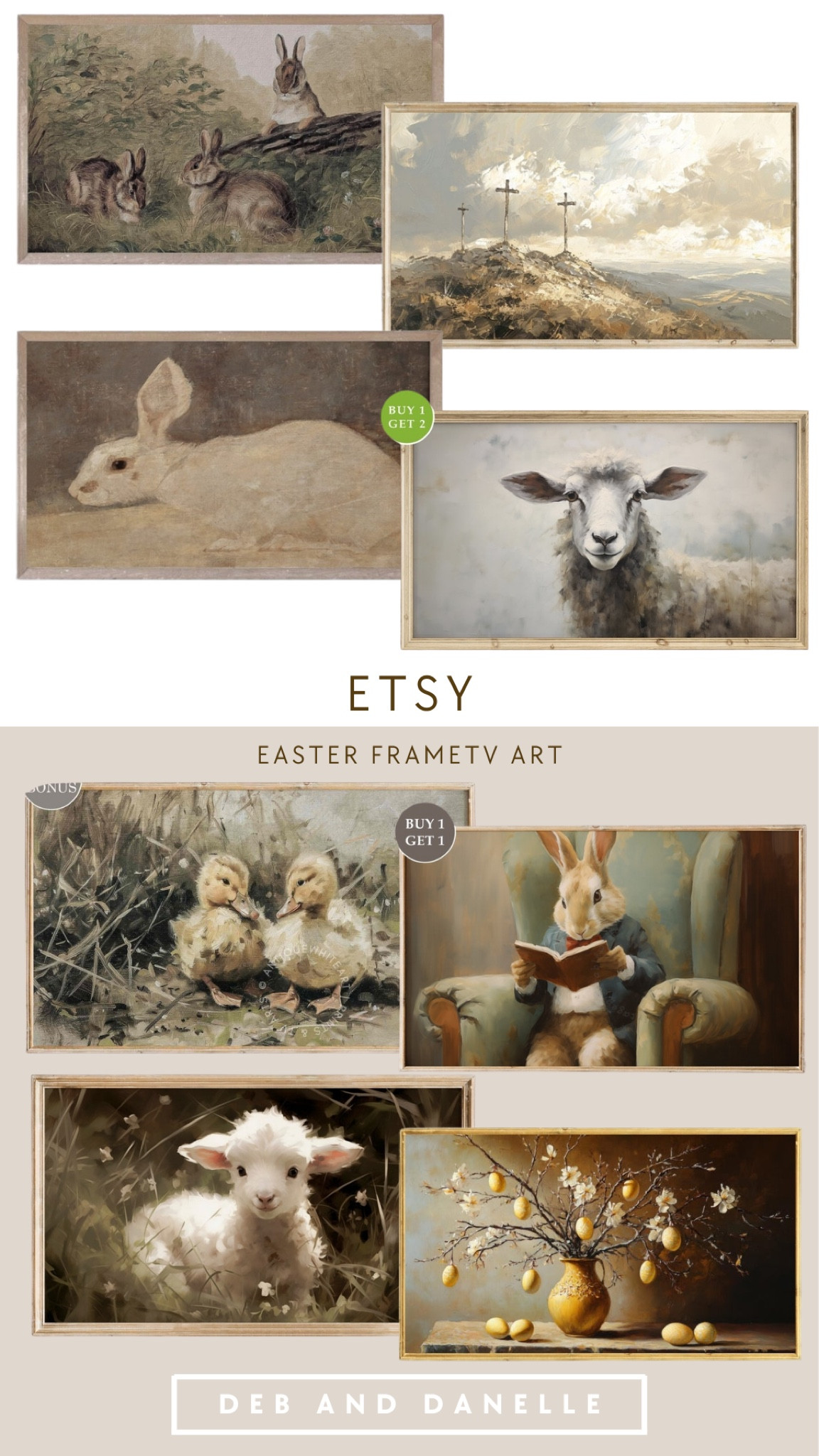 Here are some vintage-inspired FrameTV art digital downloads from Etsy for Easter. 

#LTKHome #LTKSeasonal