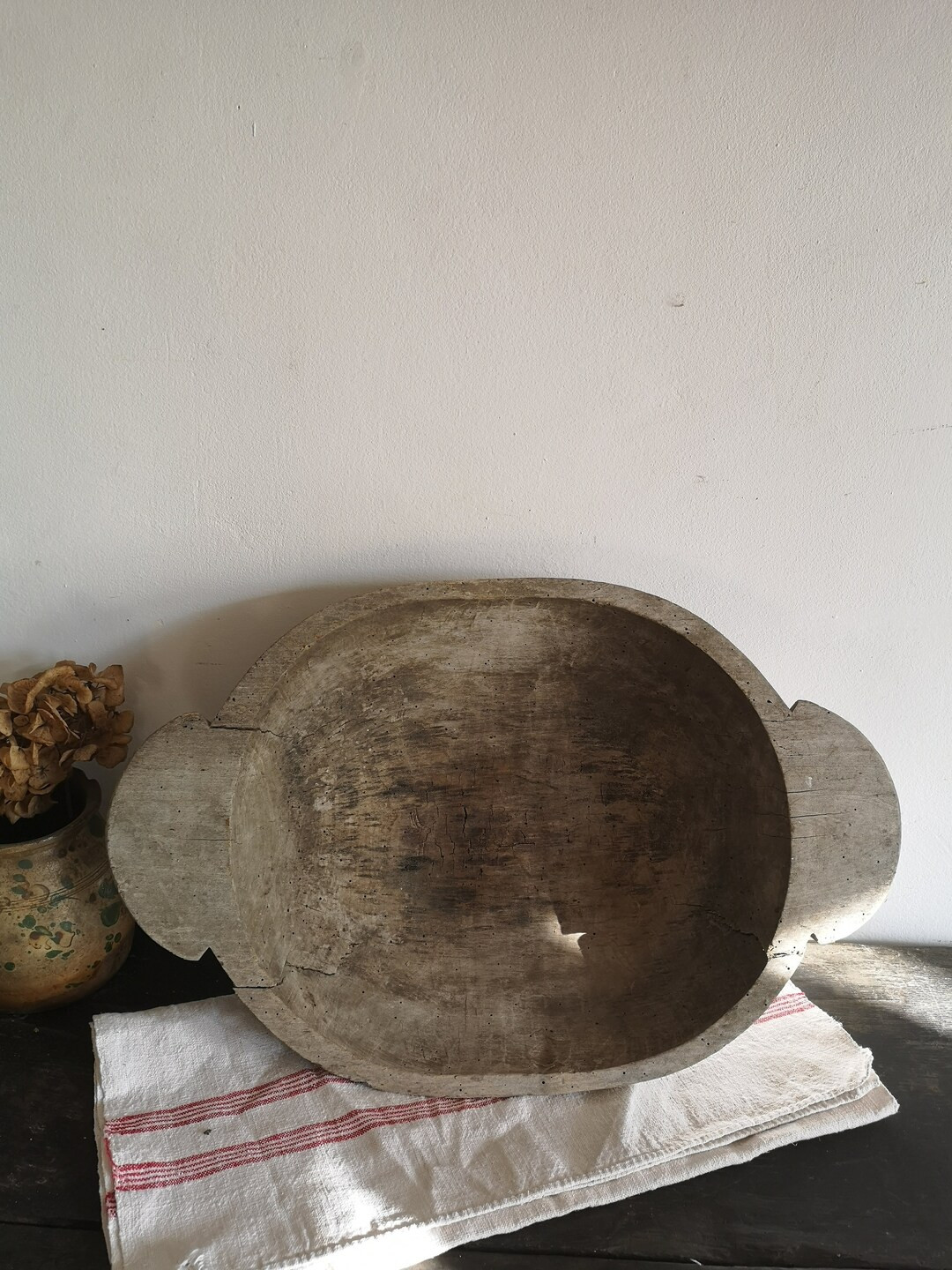 A Medium Solid Vintage Antique Hungarian Wooden Round Dough Bowl, Farmhouse Decor, Primitive Baki... | Etsy (CAD)