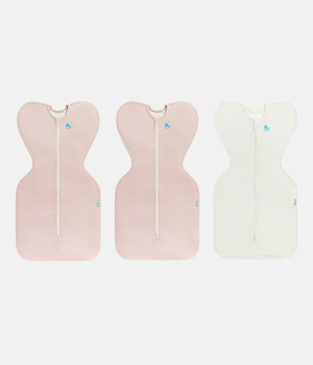 Swaddle Up Starter Bundle 0.2 TOG | Blush | Tan Stripe | Love to Dream