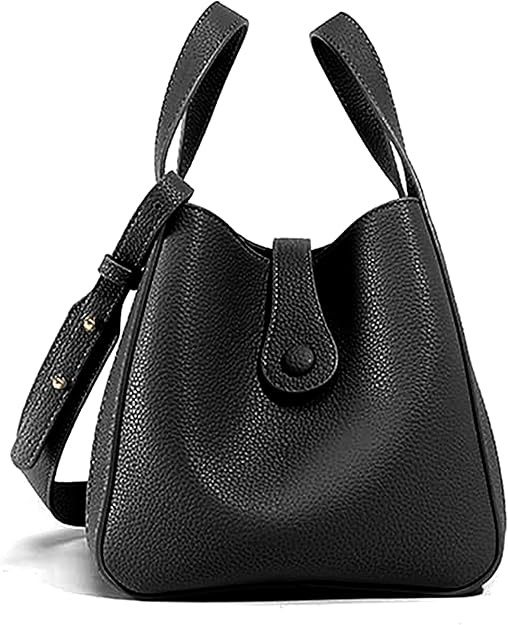 NEWBELLA Women's Bucket Bag - Square Top Handle Satchel with Crossbody Strap, Shoulder Bag for Wo... | Amazon (US)