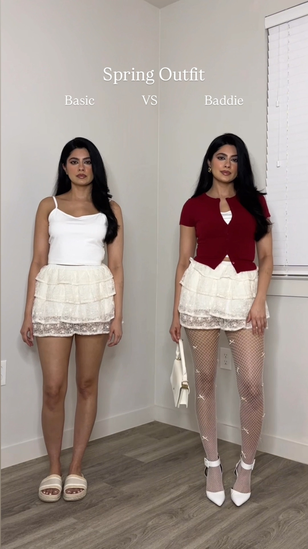 Spring outfit, spring style, spring fashion trends, fashion must haves for spring and summer, styling mini skirt for spring summer, summer outfit, elevated outfit, how to style, skirt, fishnet tights,short sleeve cardigan,  feminine outfit, casual chic style, petite style, outfit ideas, summer style, fashion hacks, styling tips, wearing vs styling, what to wear 

#LTKPetite #LTKSaleAlert #LTKStyleTip