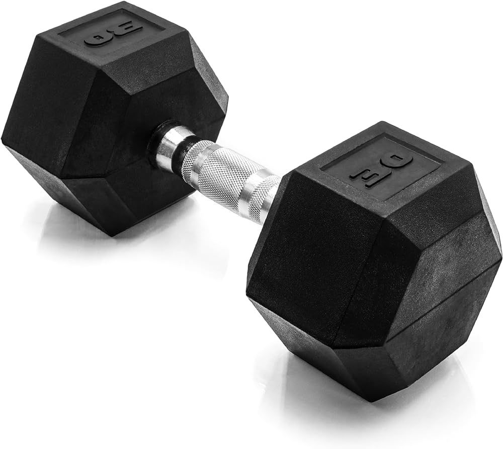 Amazon.com : CAP Barbell 30 LB Coated Hex Dumbbell Weight, New Edition : Sports & Outdoors | Amazon (US)