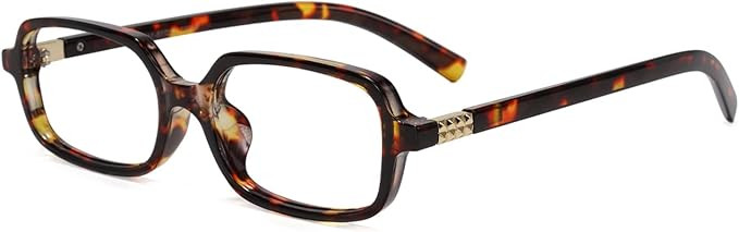 Slocyclub Square Blue Light Blocking Glasses for Women Men Retro Eyeglasses | Amazon (US)