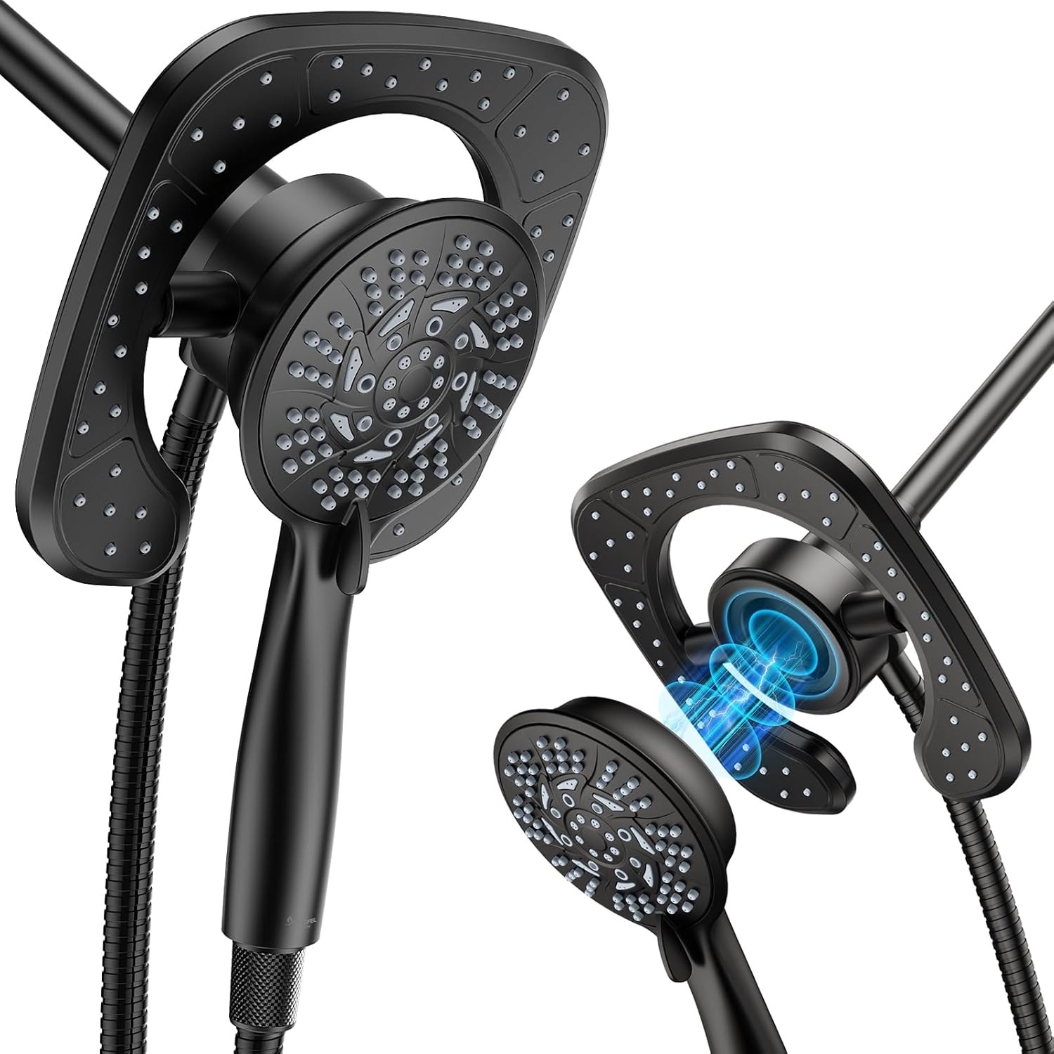 High Pressure Shower Heads, 7.2Inch 2 in 1 Rainfall Shower head & Handheld Showers with Magnetic ... | Amazon (US)