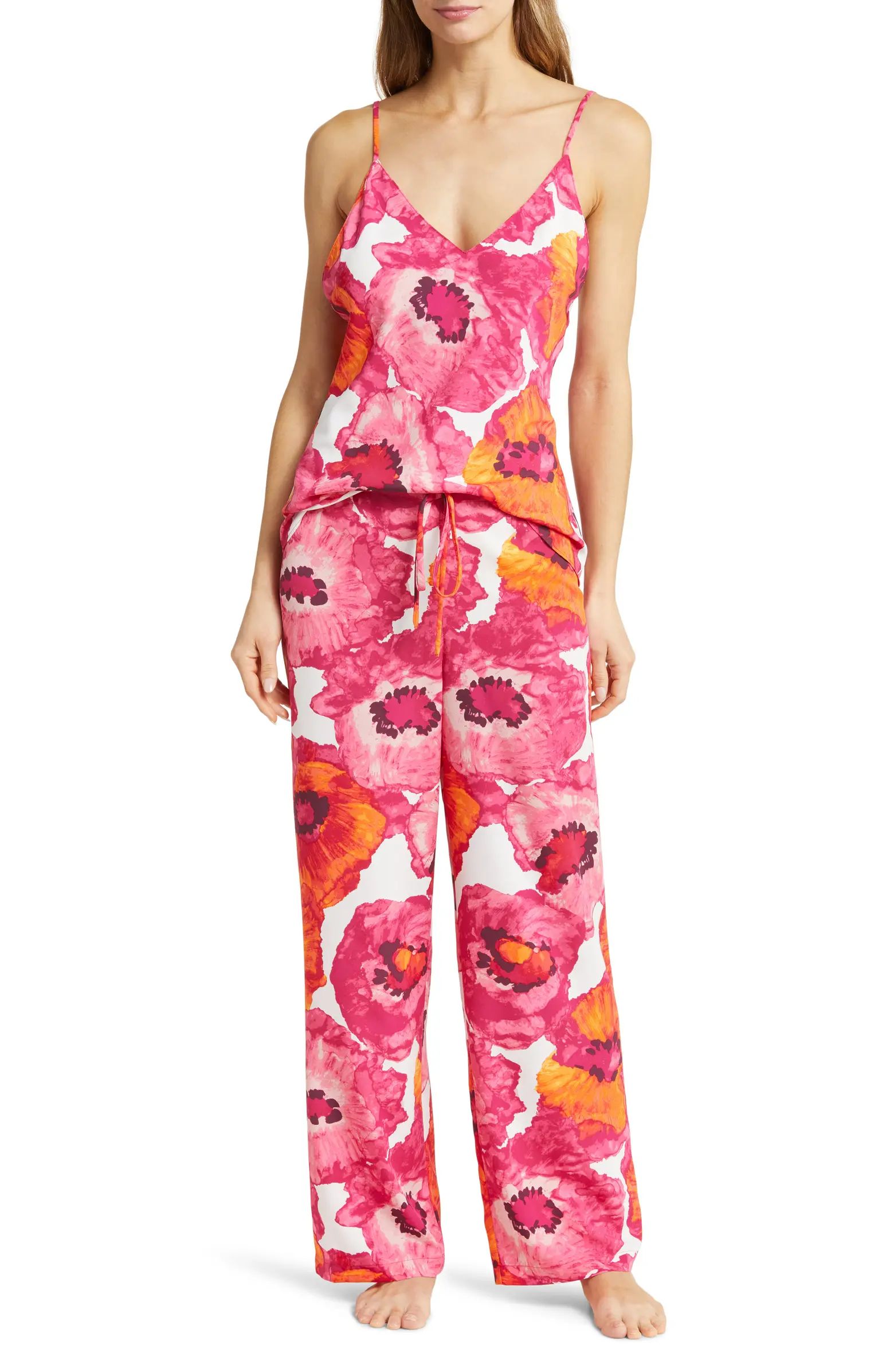 Poppy Crêpe de Chine Pajamas | Nordstrom