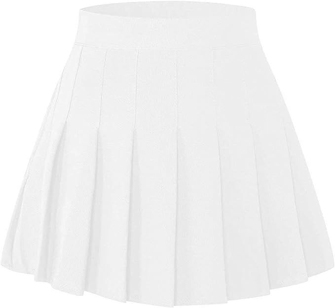 SANGTREE Pleated Skirt with Comfy Stretchy Band for Women & Girls, 2 Years - Adult XXL | Amazon (US)