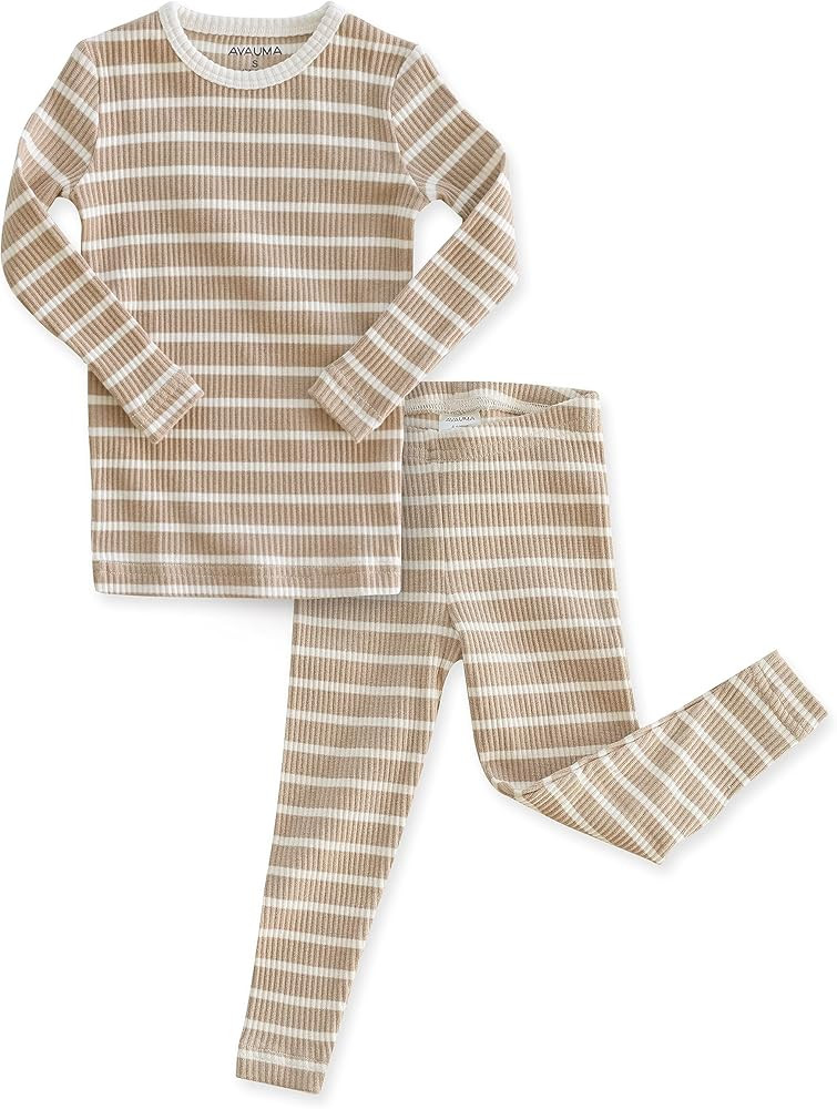 AVAUMA Baby Boys Girls Pajama Set 6M-7T Kids Cute Toddler Snug fit Pjs Cotton Sleepwear | Amazon (US)