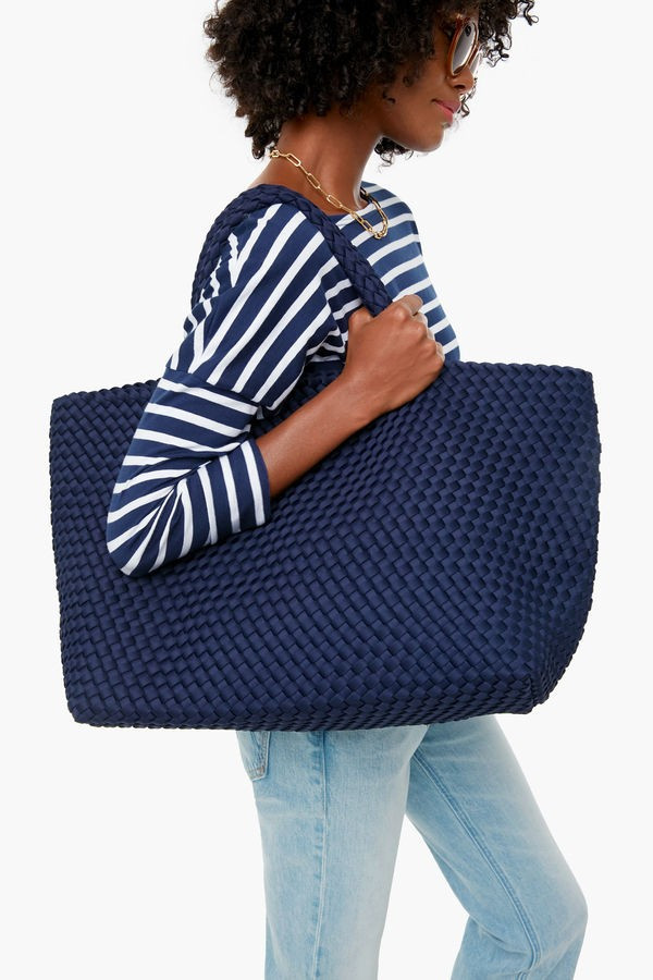 Ink Blue St Barths Large Tote | Tuckernuck (US)