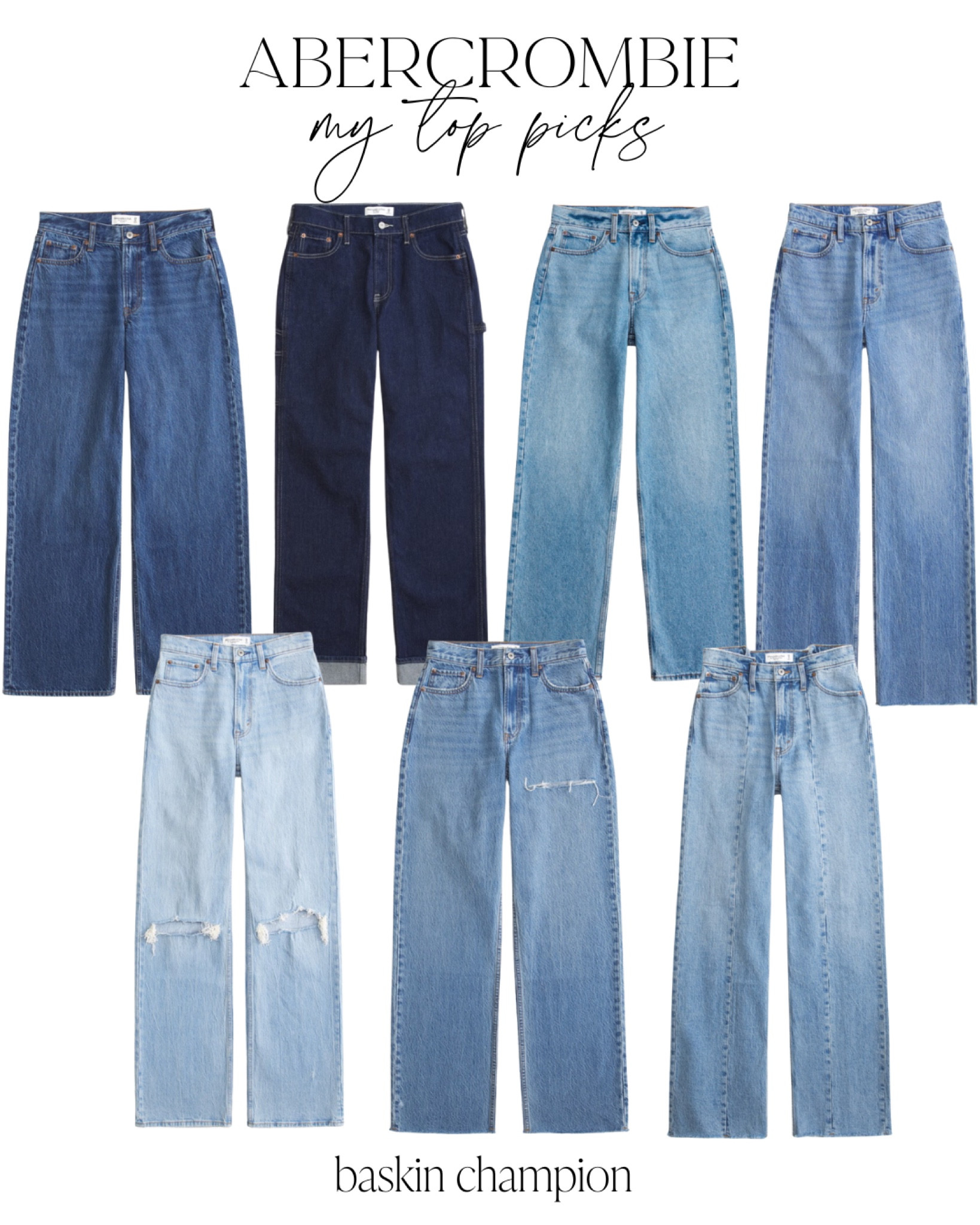 My Abercrombie denim sale picks! 

#LTKxAF #LTKFindsUnder100 #LTKStyleTip