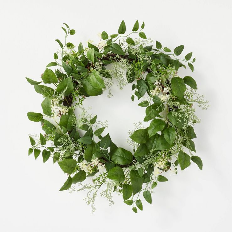 Wildflower Wreath White - Threshold™ designed with Studio McGee | Target