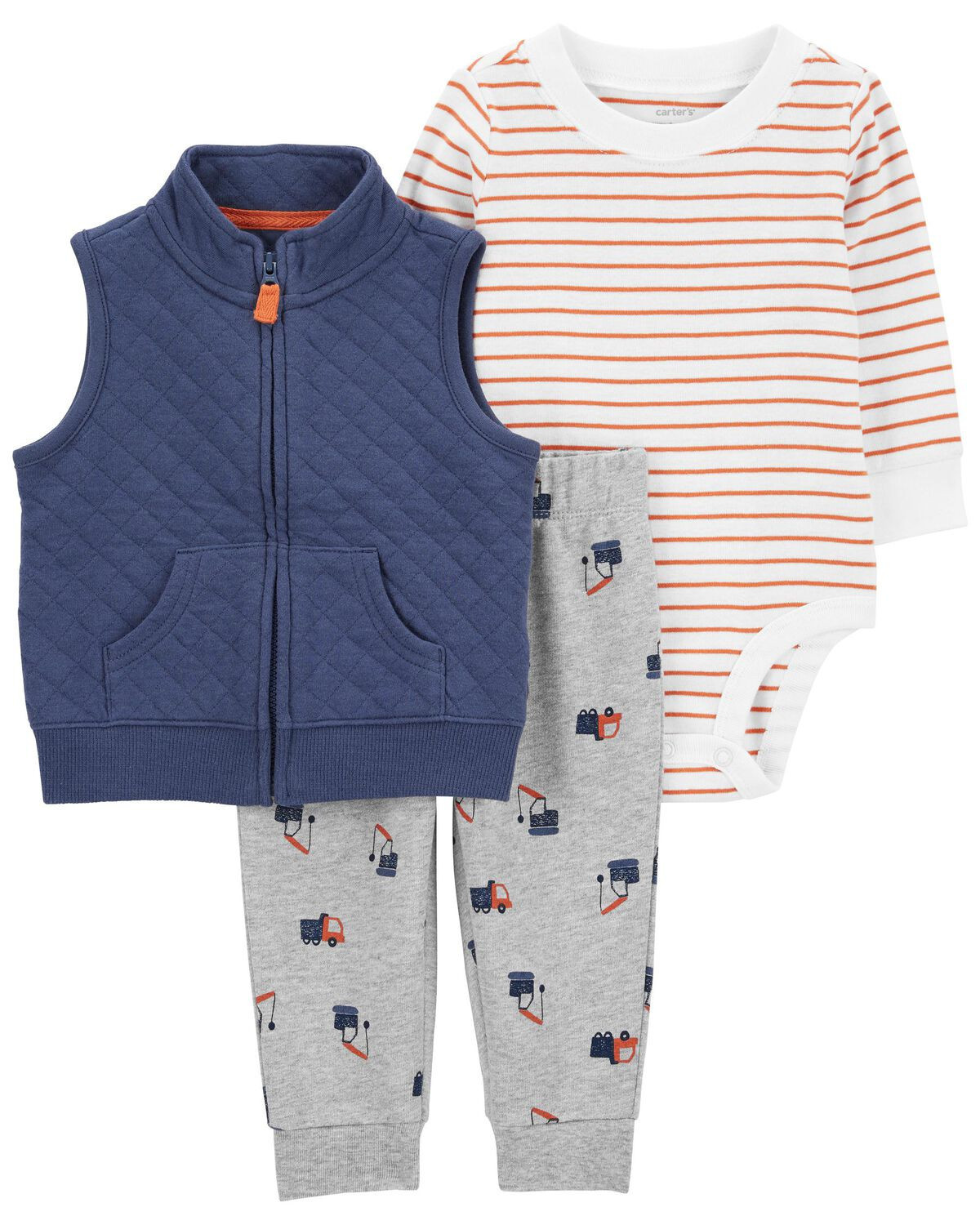 Multi Baby 3-Piece Little Vest Set | carters.com | Carter's