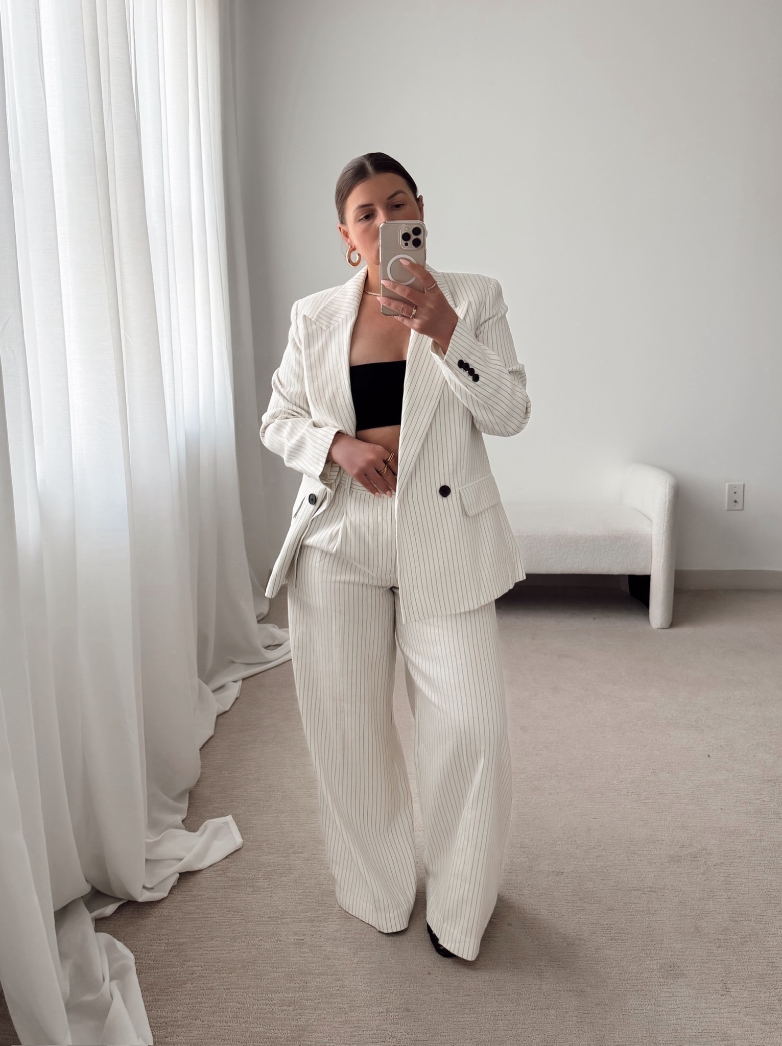 Spring outfit 
Linen
Blazer
Pants 

#LTKActive #LTKSeasonal #LTKootd