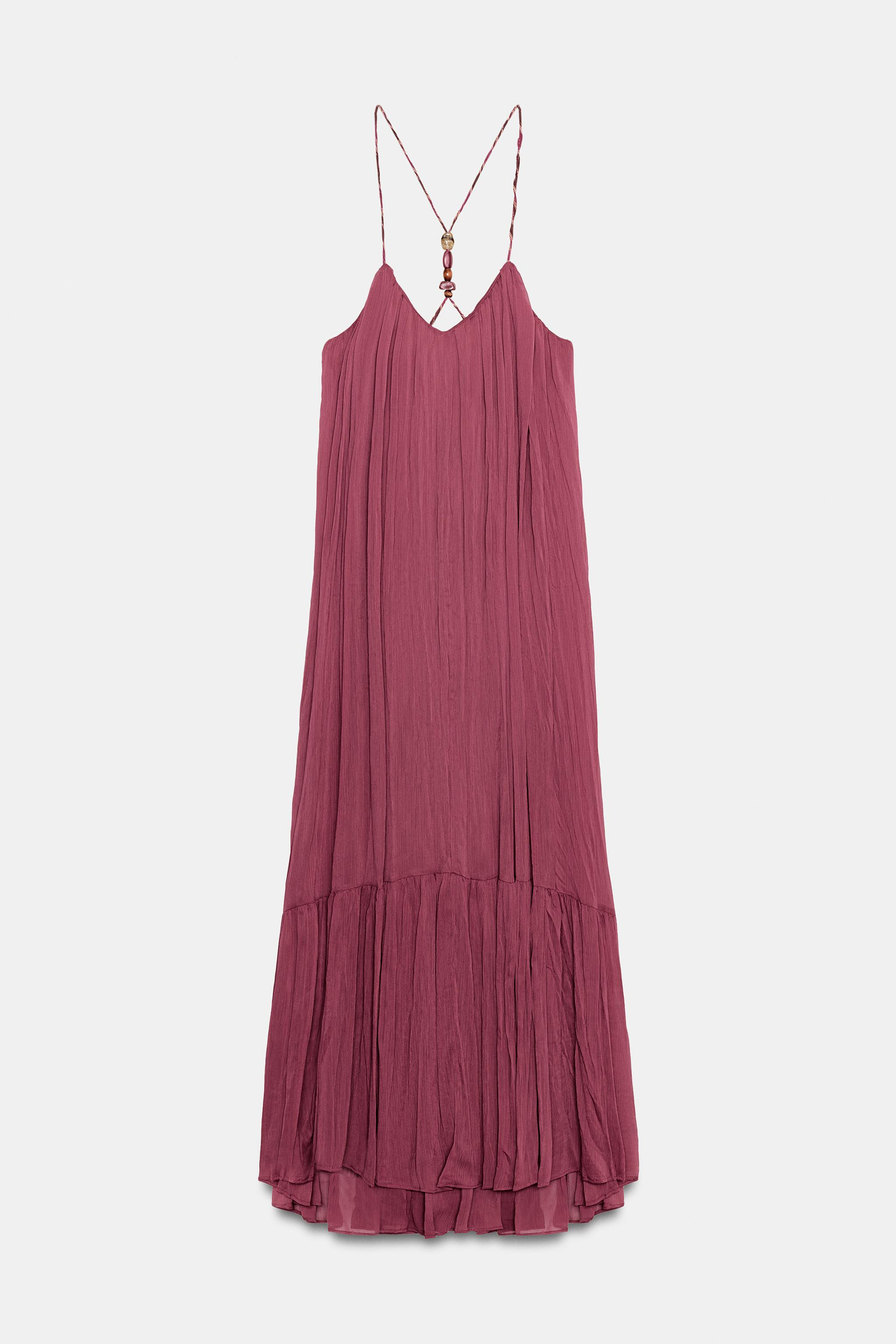 FLOWY BEADED DRESS | Zara US