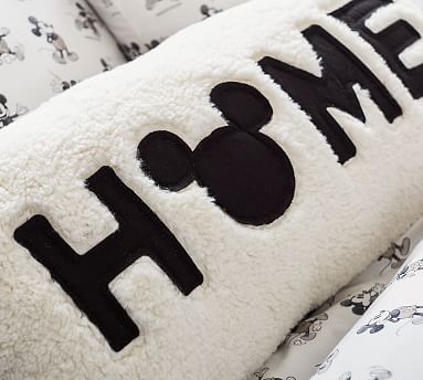 Disney Mickey Mouse Home Cozy Lumbar Pillow | Pottery Barn (US)