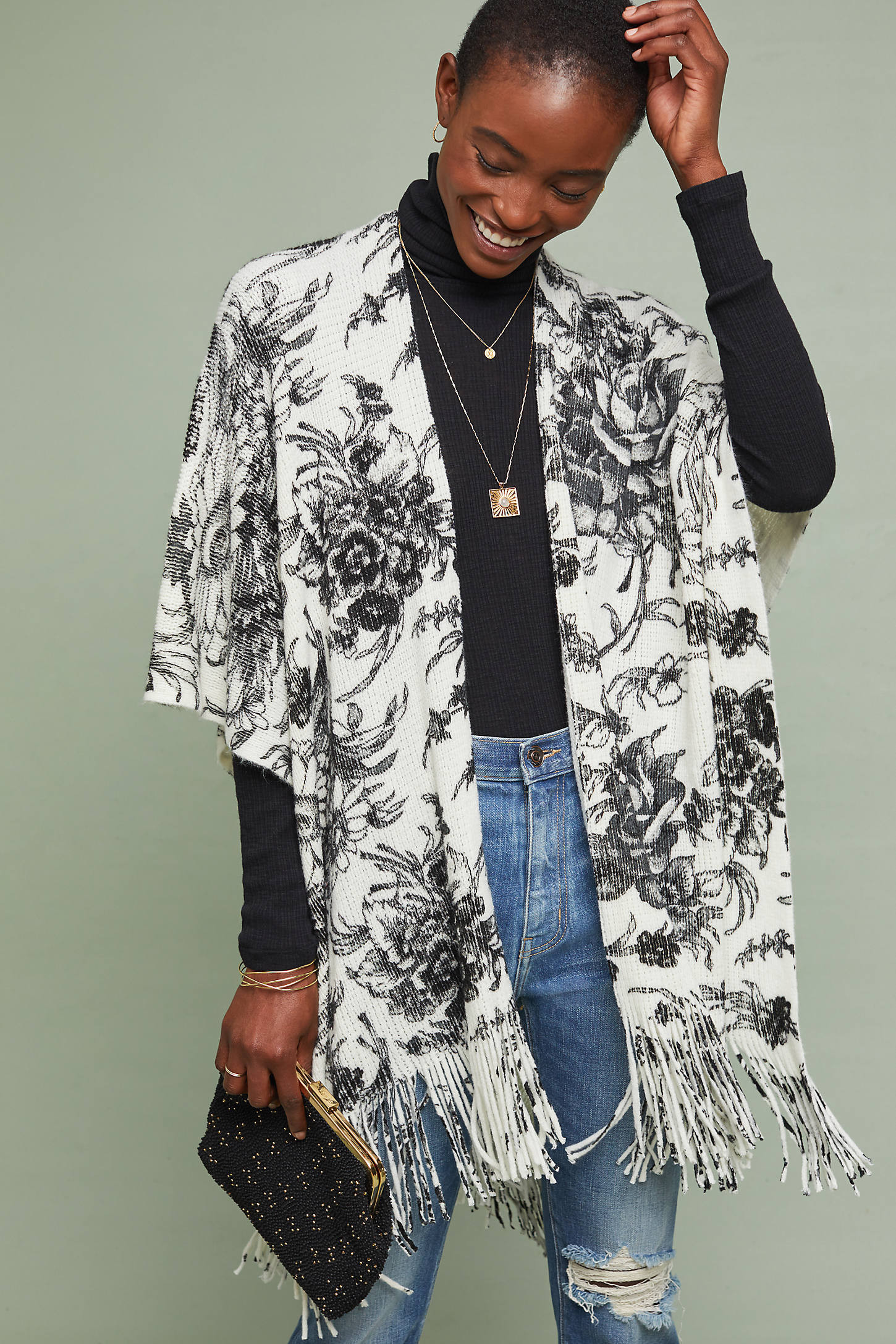 Marseille Floral Kimono | Anthropologie (US)