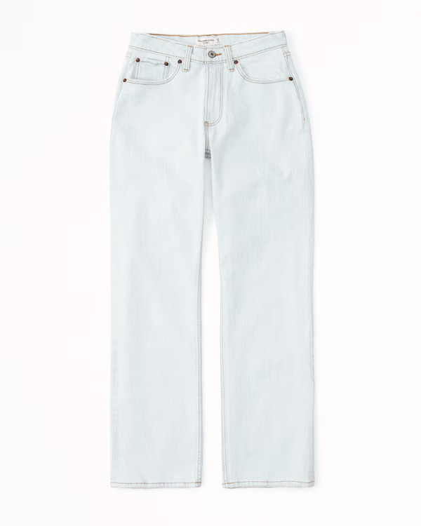 Curve Love Mid Rise Baggy Jean | Abercrombie & Fitch (US)