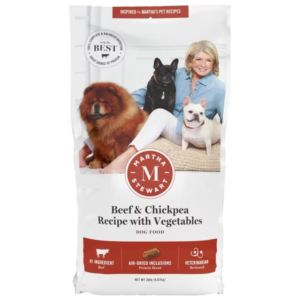 Martha Stewart Pet Food Beef & Chickpea Recipe with Garden Vegetables Dry Dog Food | Chewy.com