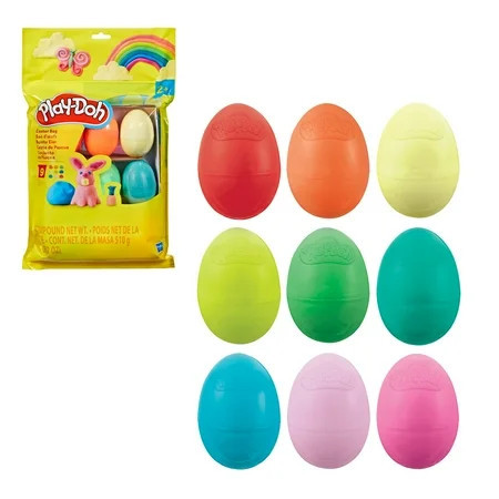 Play-Doh Easter Bag, 9 Eggs for Party Favors & Kids Arts and Crafts, Easter Basket Stuffers | Walmart (US)