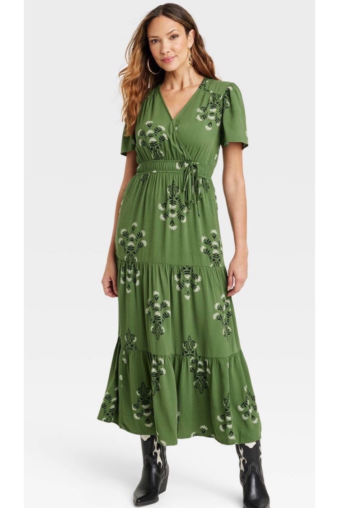 Perfect fall dress for family pictures! 
#falldress #fallfamilypictures #familypictures #fallmaxidress #greendress #targetdress #targetstyke

#LTKstyletip #LTKSale #LTKover40