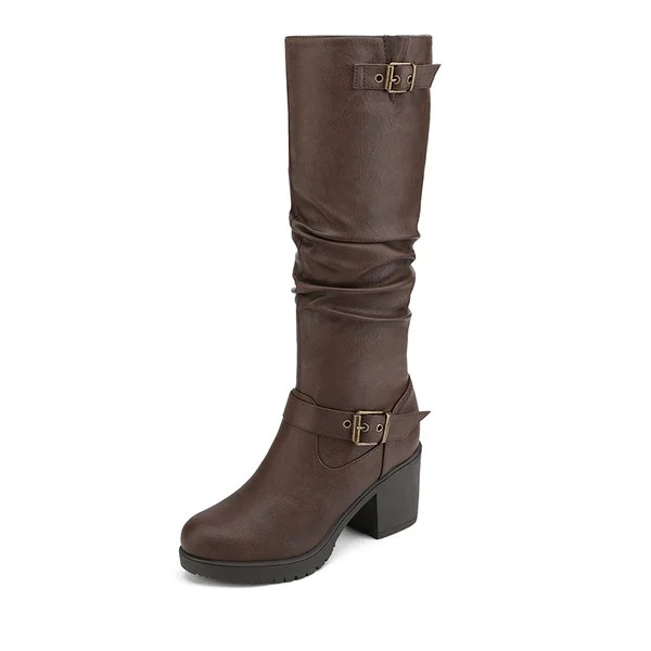 Chunky Heel Knee High Boots | Dream Pairs