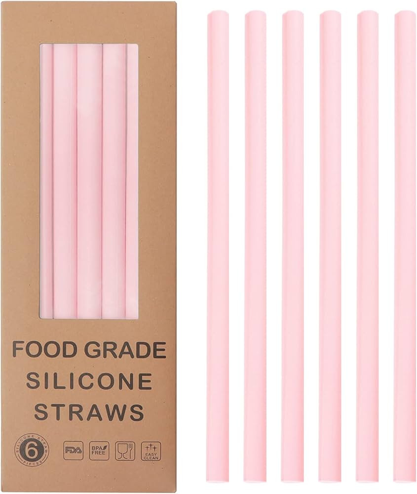Reusable Silicone Straws-Premium Food Grade Drinking Straw, BPA Free, Snap Straw-Openable Design,... | Amazon (US)