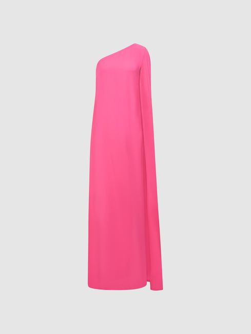 Cape One Shoulder Maxi Dress | Reiss US
