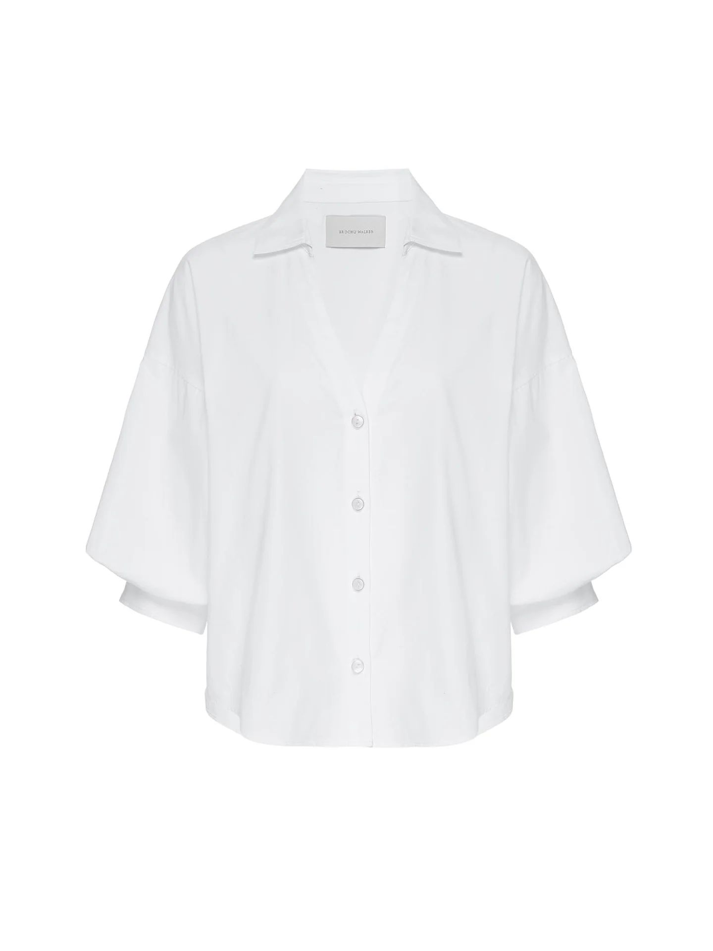 Brochu Walker | Women's Kate Shirt in Salt White | Brochu Walker