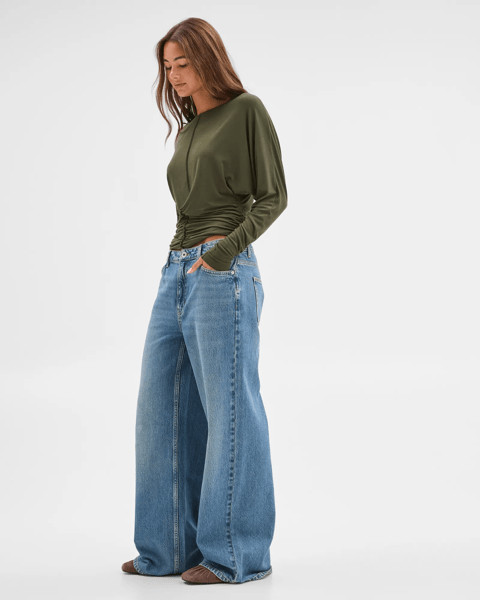 Lily Loves Mid Rise Wide Leg Denim Jeans | Target AU