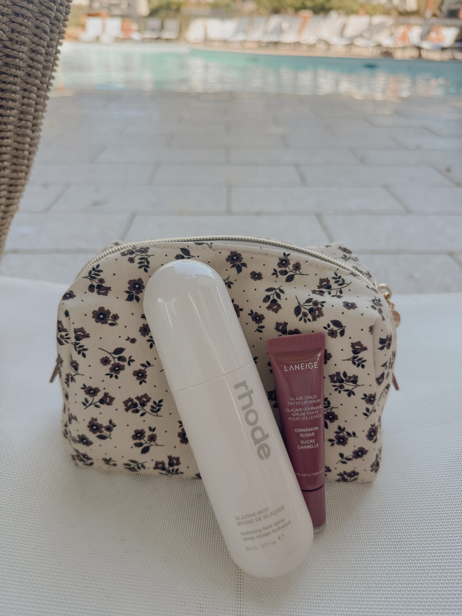 Poolside essentials 🤍