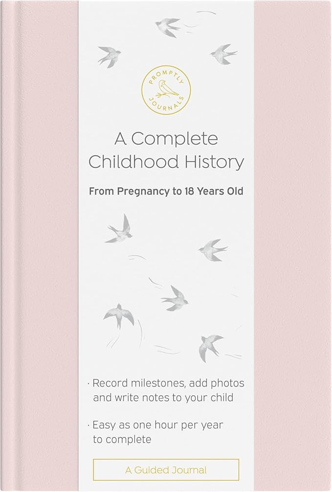 Promptly Journals, A Complete Childhood History: From Pregnancy to 18 Years Old (Powdered Lilac, ... | Amazon (US)