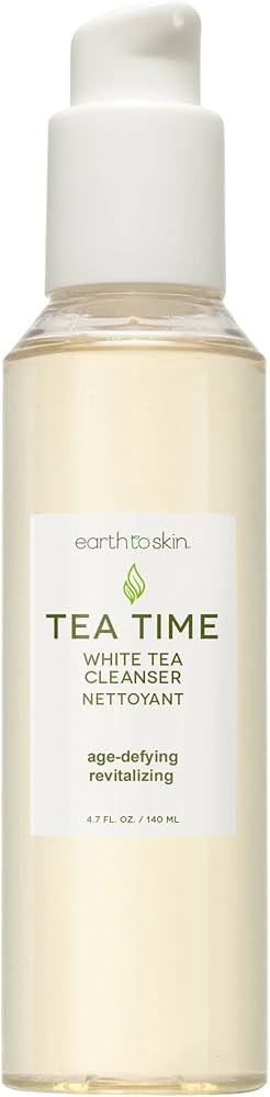 Earth To Skin Tea Time White Tea Face Cleanser – Antioxidant-Rich Daily Face Wash with Glycerin... | Amazon (US)