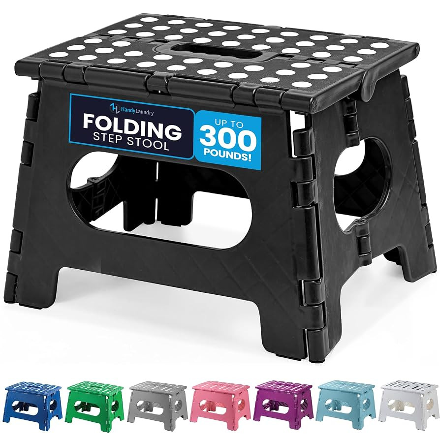 Handy Laundry Folding Step Stool - Sturdy Enough Collapsible Stool to Support Adults and Safe Eno... | Amazon (US)