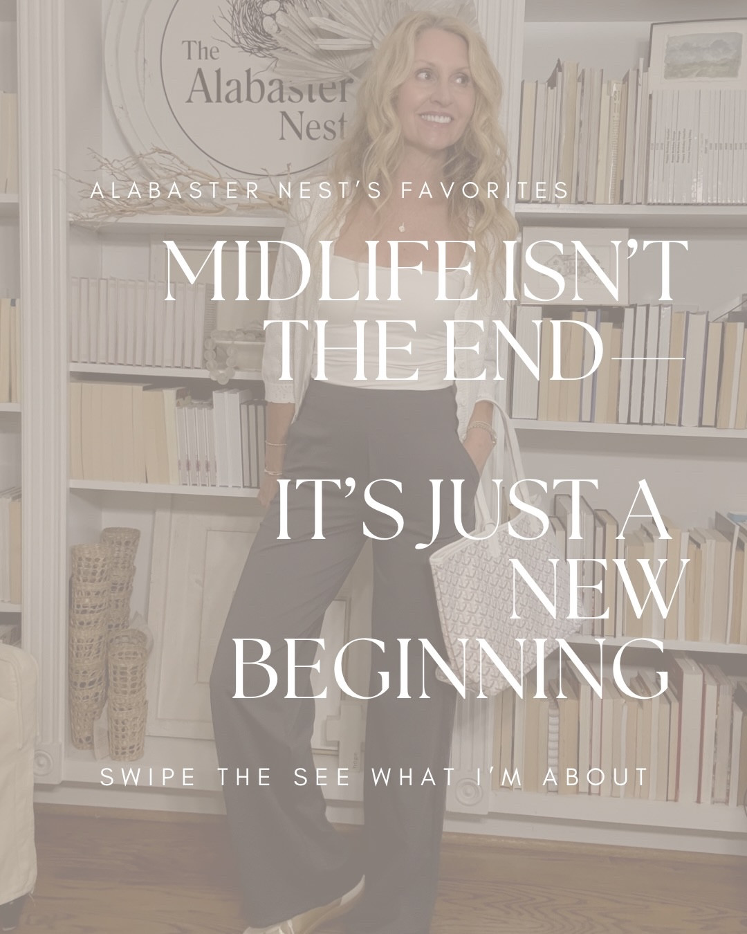 Midlife isn’t the end… it’s the beginning of
• a style that’s your own 
• stronger boundaries
• deeper confidence
• a life you can create that feels like yours

It’s an adjustment but it can also be such a beautiful chapter too. An empty nest means date nights during the week, impromptu trips, less planning and a life that feels somehow slower but not any less full. 

It’s given me the time to create this page and I love to share my take on midlife style- classic looks that are easy, comfortable and affordable.
In midlife I’ve learned to just go ahead and try it. I’ve learned to do it scared and it just might work out. Also it helps that in midlife, we finally learn not to really care what people say or think and we can show up however we want to. So I’m showing up on here and I LOVE that y’all LOVE what I LOVE, so…
Thanks for being here and following along with me! 
✨Comment SHOP for links✨

midlife mindset, midlife women, over 40 lifestyle, confidence over 40, midlife style, personal growth, second chapter, timeless living, simple lifestyle, intentional living, classic style, over 40, midlife fashion, classic looks, empty nester
#midlifebeginning #over40women #midlifemindset #secondchapter #womenover40 confidenceover40