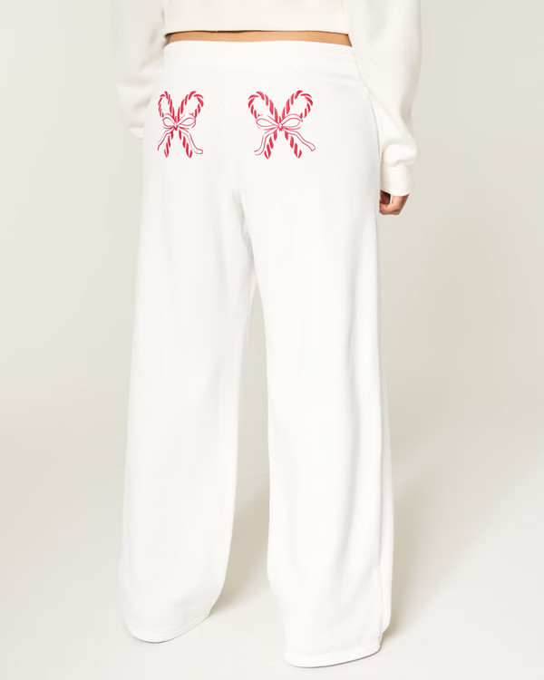 Candy Cane Graphic Baggy Sweatpants | Hollister (US)