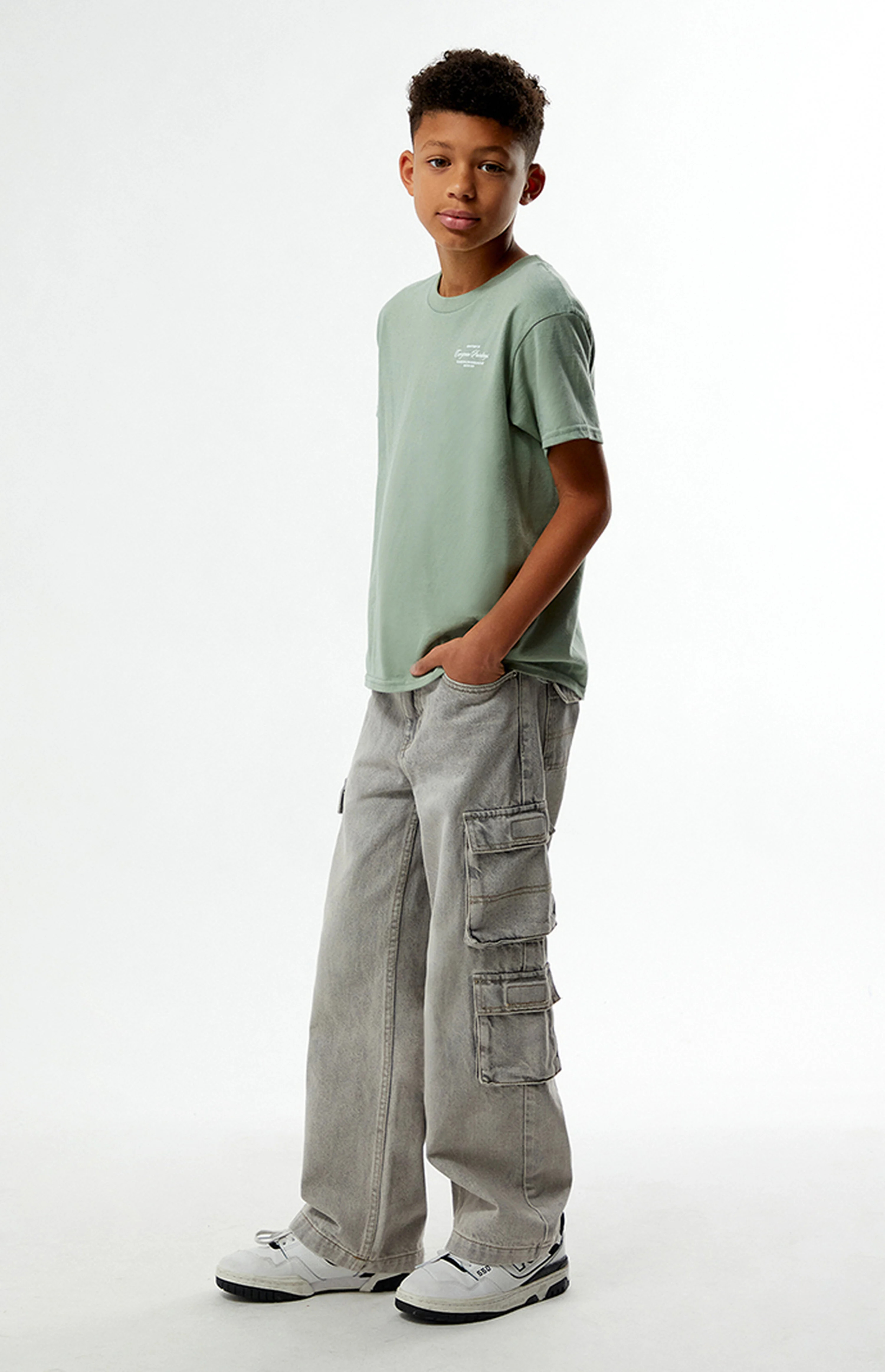 Pacsun Kids Baggy Jeans Cargo Gray | PacSun