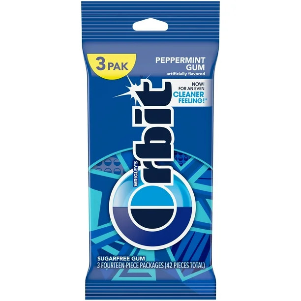Orbit Peppermint Sugar Free Chewing Gum - 14 Ct (3 Pack) | Walmart (US)