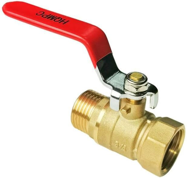HQMPC Garden Hose Shut Off Valve Ball Valve 3/4" GHT Water Hose Shut Turn Off Valve Heavy Duty Ho... | Amazon (US)