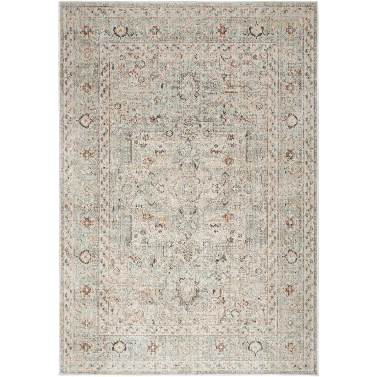 Nourison Oushak Home 6' x 9' Light Grey Vintage Indoor Rug | Target