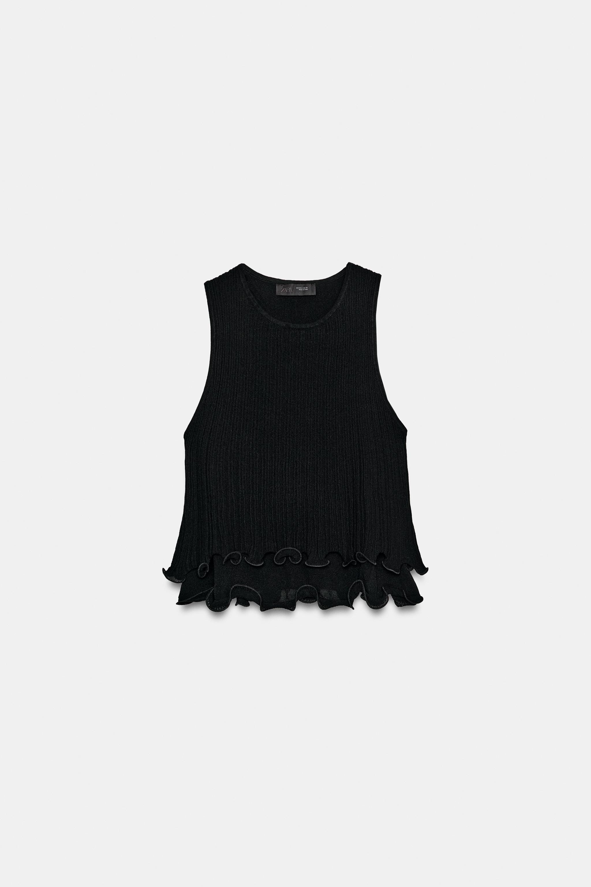 DOUBLE-LAYER KNIT TOP | Zara UK
