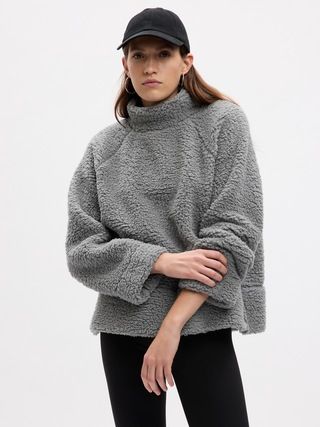 Sherpa Mockneck Pullover Sweatshirt | Gap (CA)