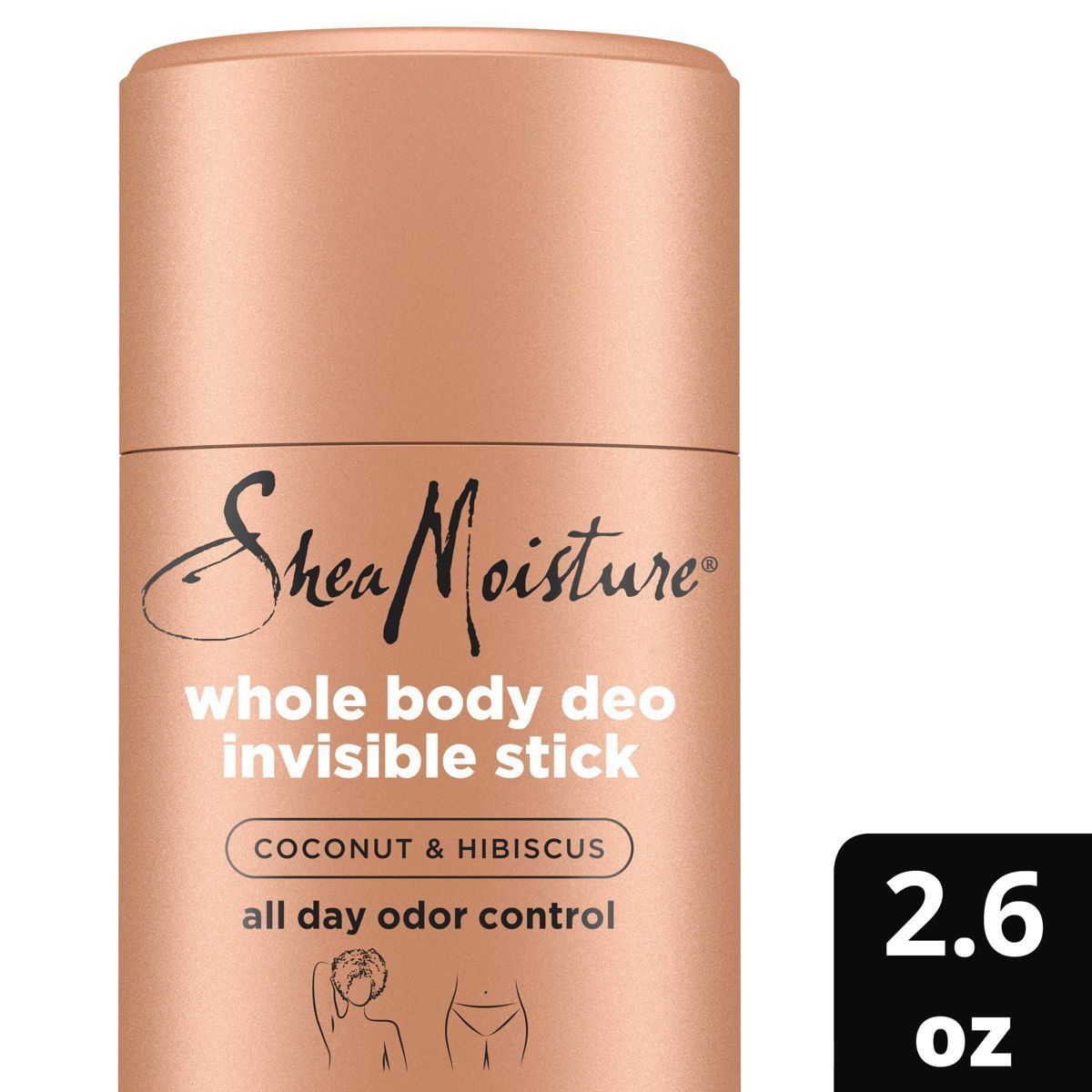 SheaMoisture Coconut & Hibiscus Whole Body Invisible Deodorant Stick - 2.6oz | Target