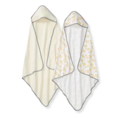 Little Ducks Organic Cotton Hooded Towels 2 Pack | Burt's Bees Baby
