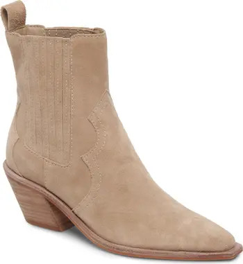 Senna Croc Embossed Western Boot (Women) | Nordstrom