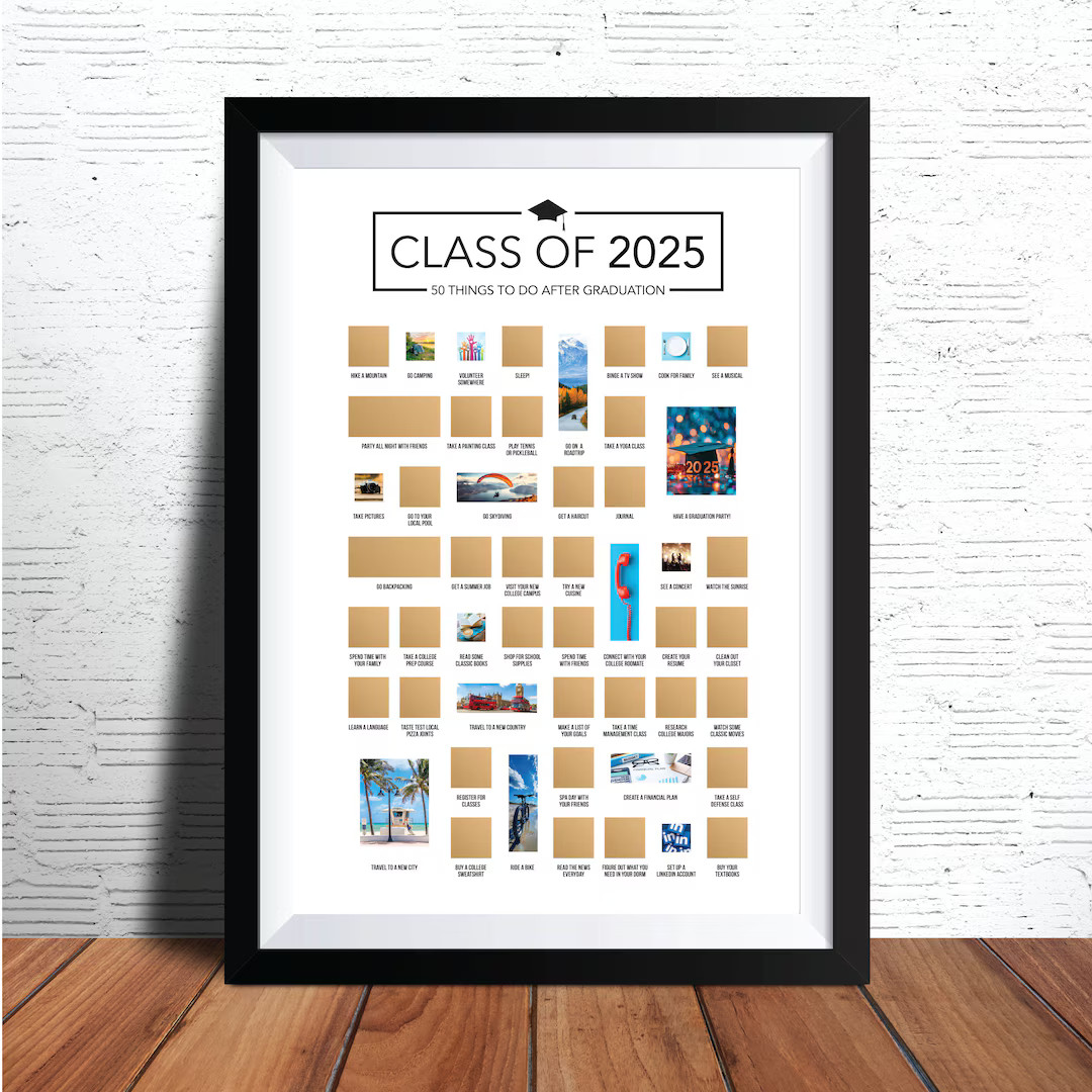 Senior Year 2025 Scratch off Poster - Graduation Gifts From Parents - Class of 2025 Gift - Senior... | Etsy (US)