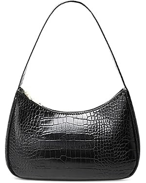 CYHTWSDJ Shoulder Bags for Women, Cute Hobo Tote Handbag Mini Clutch Purse with Zipper Closure | Amazon (US)